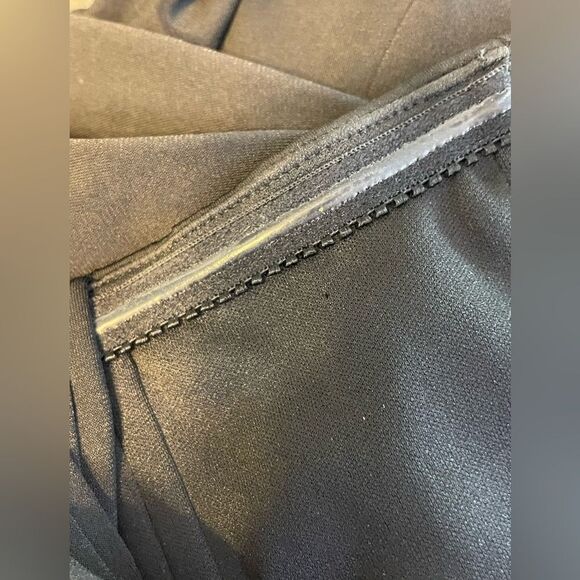 Boston Proper One Shoulder Tulip Dress Black 6 - Picture 6 of 7